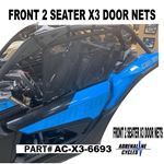 Can Am X3 Upper Door Nets Net Front Set 2 seater AC-X3-6693
