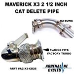 Can Am Maverick X3 Exhaust Converter Catalytic Delete Pipe #AC-X3-CD25