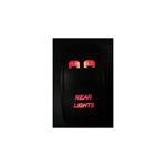 RZR CAN AM SXS UTV MAVERICK Dual Back Lit LED RED LIGHT REAR LIGHT Rocker Switch #ACRLSR