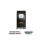 AMBER COLOR CAN AM STYLE AUXILIARY SWITCH #AC-CA-AUX