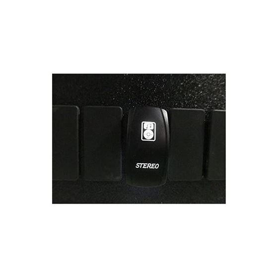 Adrenaline Cycles Dual BackLit LED WHITE STEREO RADIO Rocker Switch ON OFF NEW FOR ALL ATV UTV OFF R