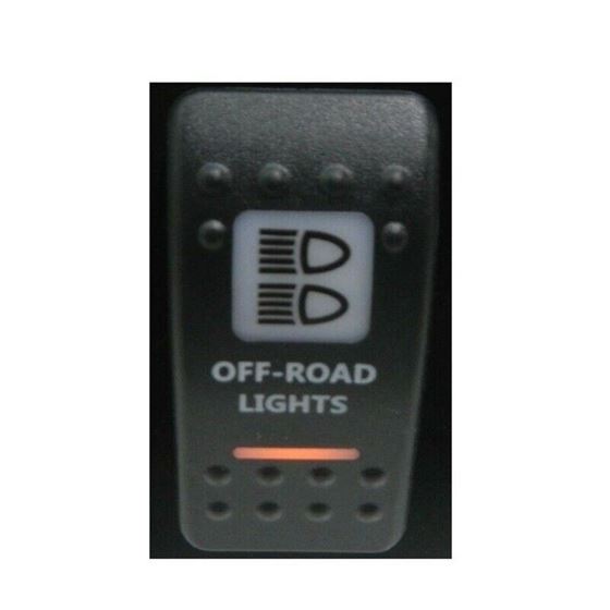 AMBER COLOR CAN AM STYLE OFF ROAD LIGHT SWITCH #AC-CA-ORL