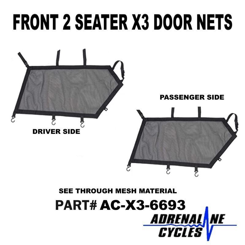 Can Am X3 Upper Door Nets Net Front Set 2 seater A