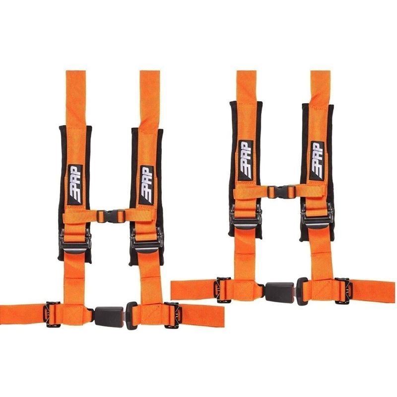 PRP Harnesses 2" 4 Point 2 Pack (Orange) SBAU