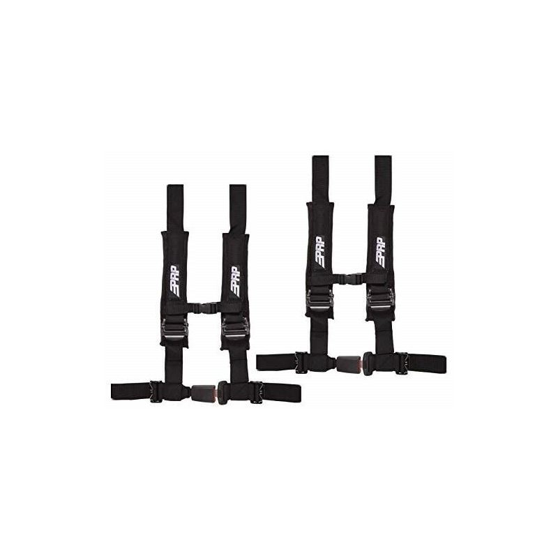 Harnesses 2" 4 Point 2 Pack Black