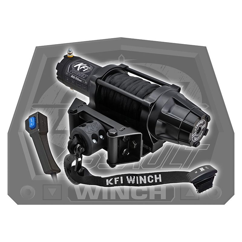KFI Assault Series Synthetic Wide Spool Winch 5000